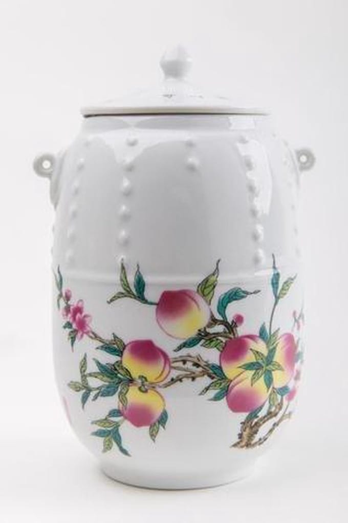 Fine Asianliving Chinese Theebus Porselein Perzik