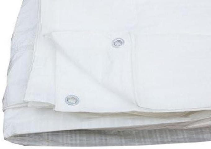 Dekzeil - Grondzeil - Waterdicht Afdekken - Sterk 80 g/m² - 4.5 x 9 Meter - Wit