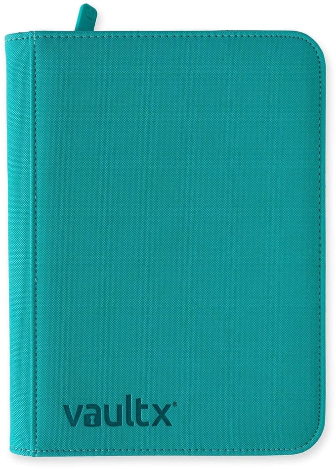 Vault X 4-Pocket Exo-Tec® Zip Binder - Verzamelmap - 160 Kaarten/Blauwgroen