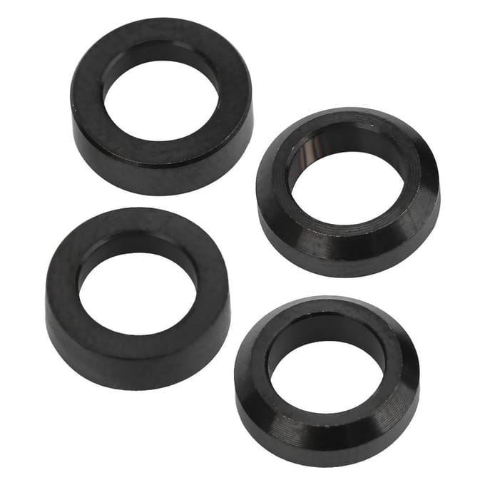 Mountainbike Titaniumlegering Concaaf-Convex Spacer Schijfrembasis Vaste Schroef Verhoogd black