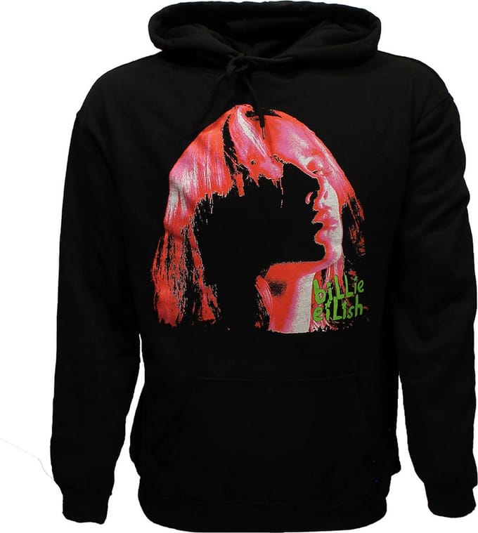 Billie Eilish Neon Shadow Pink Pullover Trui - Officiële Merchandise - XXL
