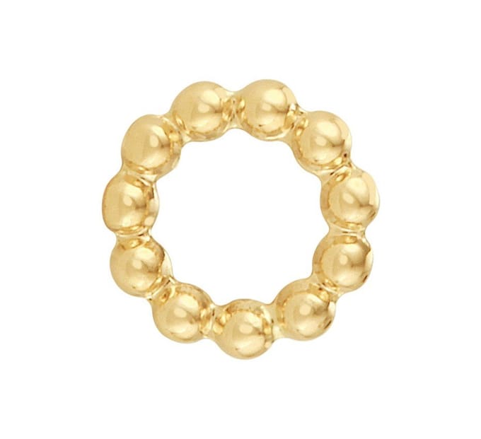Geelgouden Hanger rondje bolletjes 4023145