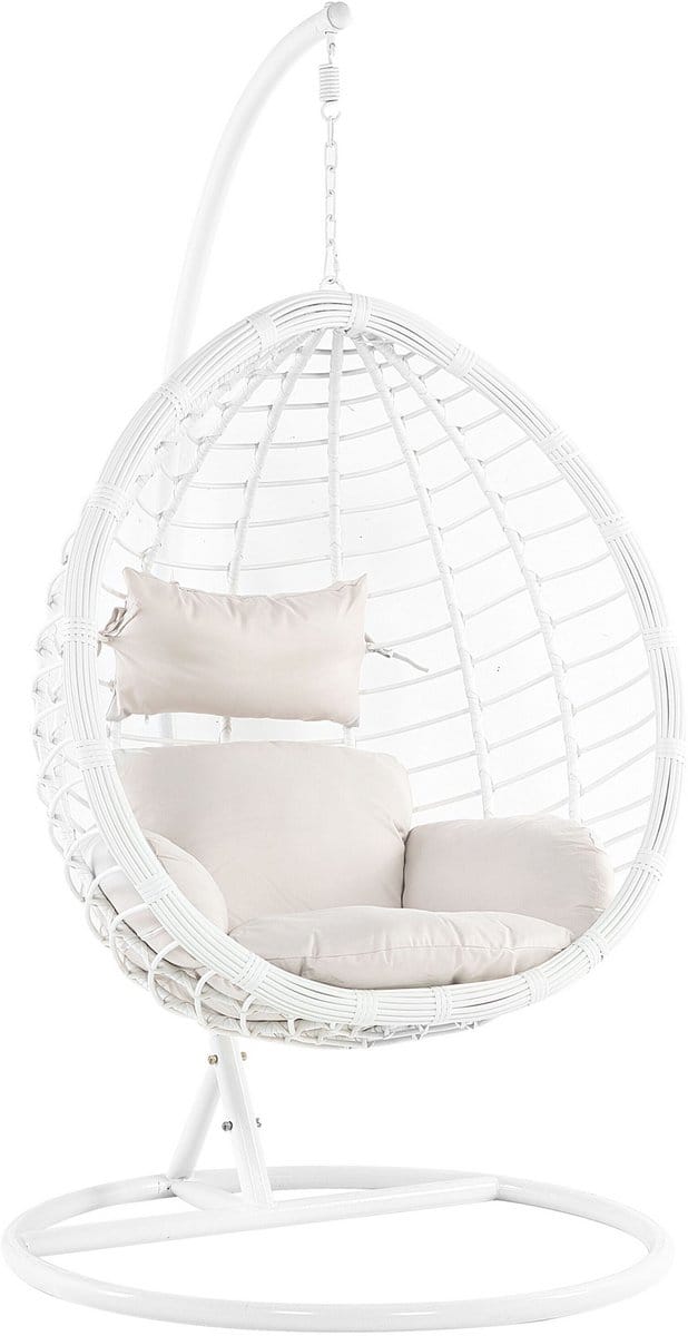 FANO - Hangstoel - Gebroken wit - PE rotan
