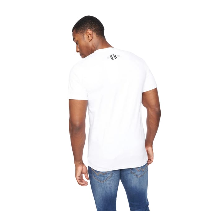 Henleys Heren Myer T-Shirt (Optisch Wit)