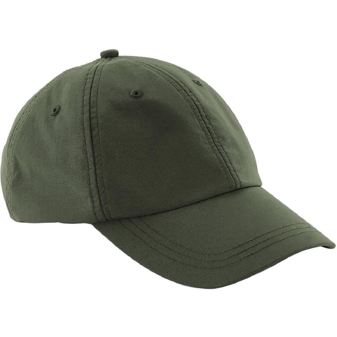 Beechfield Unisex Outdoor Waterdichte 6 Panel Baseball Cap (Olijf)