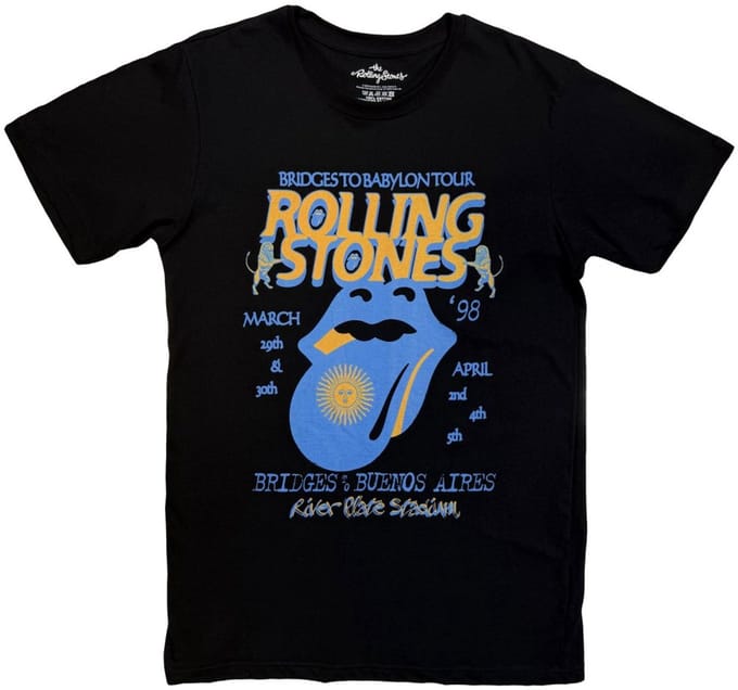 The Rolling Stones - River Plate Stadium Heren Tshirt - M - Zwart