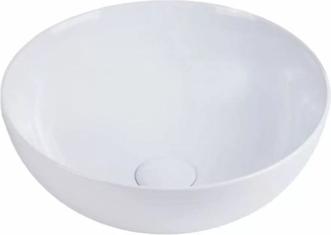 Keramische waskom rond wit 38,5x38,5x14 cm opbouw Cleo