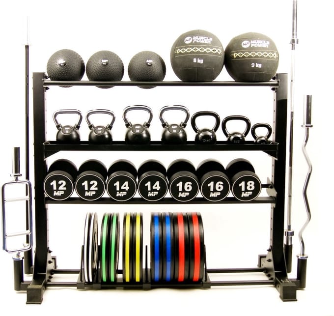 Muscle Power Multi Opbergrek - Opbergsysteem - Zwart