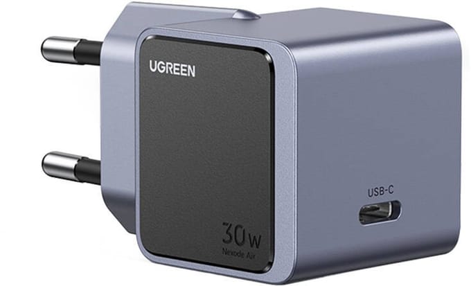 UGREEN Nexode S 30W GaN-oplader, compatibel met iPhone 17/16/15, iPad Pro, Pixel 9, Samsung Galaxy S24/S23, Tab A8/S8, enz.