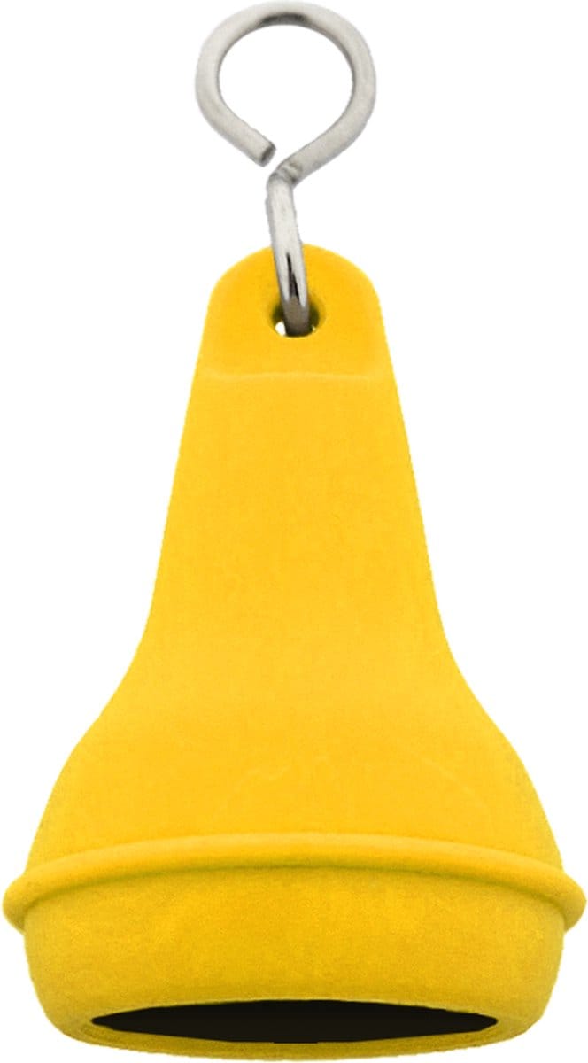 CombiCraft Hotel sleutelhanger Mayfair met open onderkant 41x70mm geel - 5 stuks
