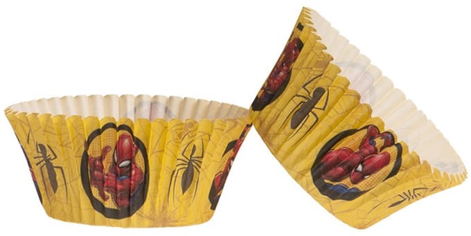 DEKORA - 25 Spiderman papieren cupcake vormen