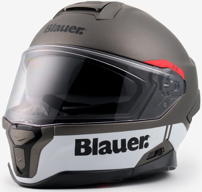 Blauer FF-01 Mat Grijs Integraalhelm - Helm