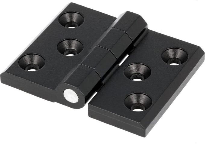 Scharnier - 76x60mm - Gegalvaniseerd - RAL 9005
