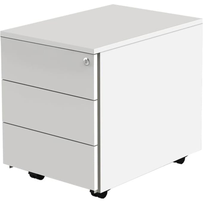 Verrijdbaar ladeblok 333 - B 420 x D 600 x H 540 mm - wit