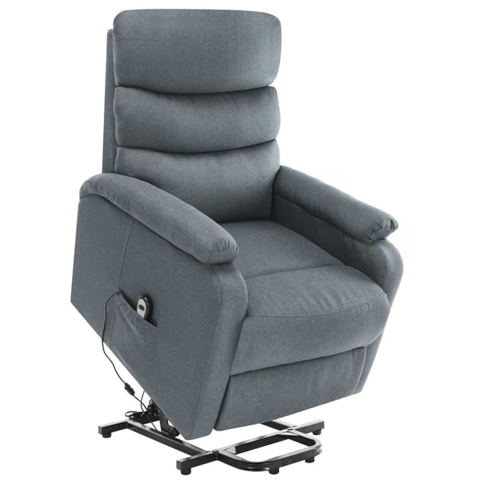 vidaXL - Sta-op-massagestoel - stof - lichtgrijs