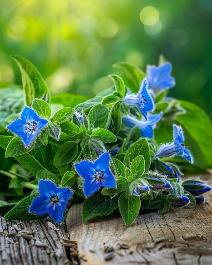 Komkommerkruid Zaden Borago Officinalis Biologisch Eenjarig