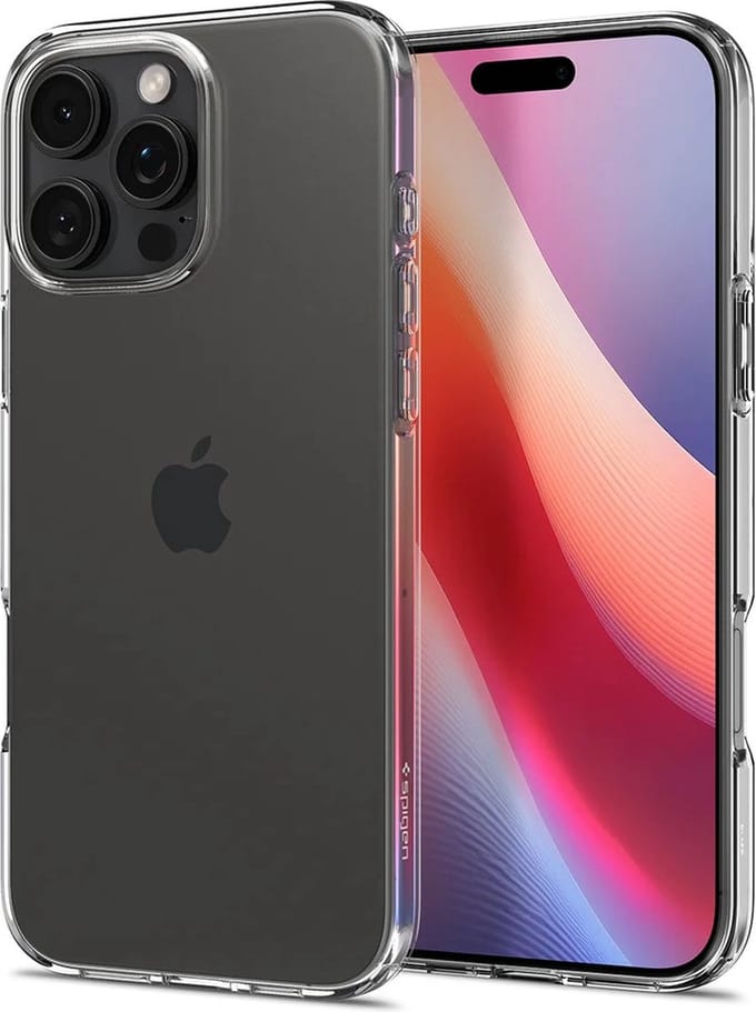 Spigen Geschikt voor Apple iPhone 16 Pro Max - Liquid Crystal Back Cover Hoesje -Transparant