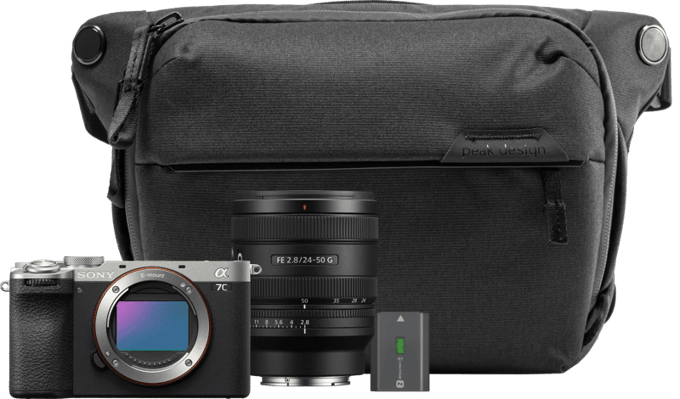 Sony A7C II Zilver Travel Kit