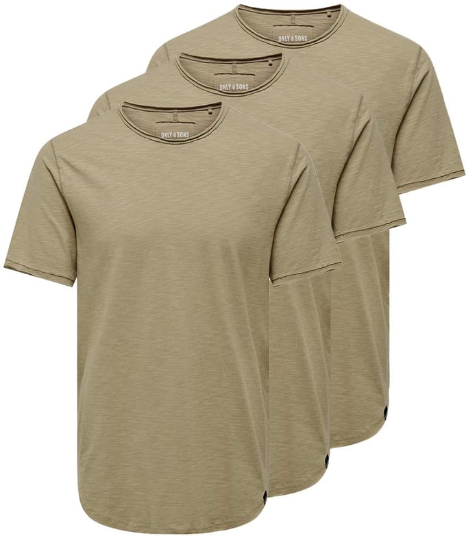 Only & Sons Heren t-shirt 3 pack ONSBENNE