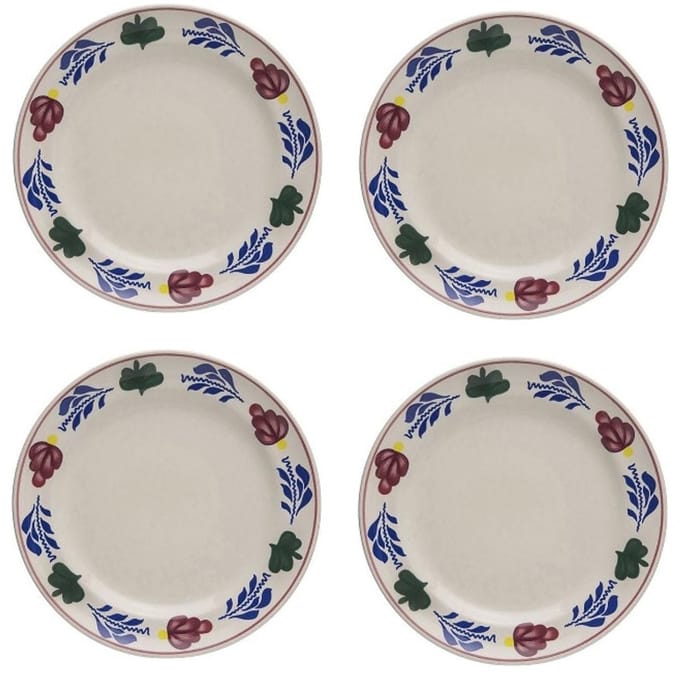 Boerenbont Gebaksbordjes 17,5cm set 4 Stuks
