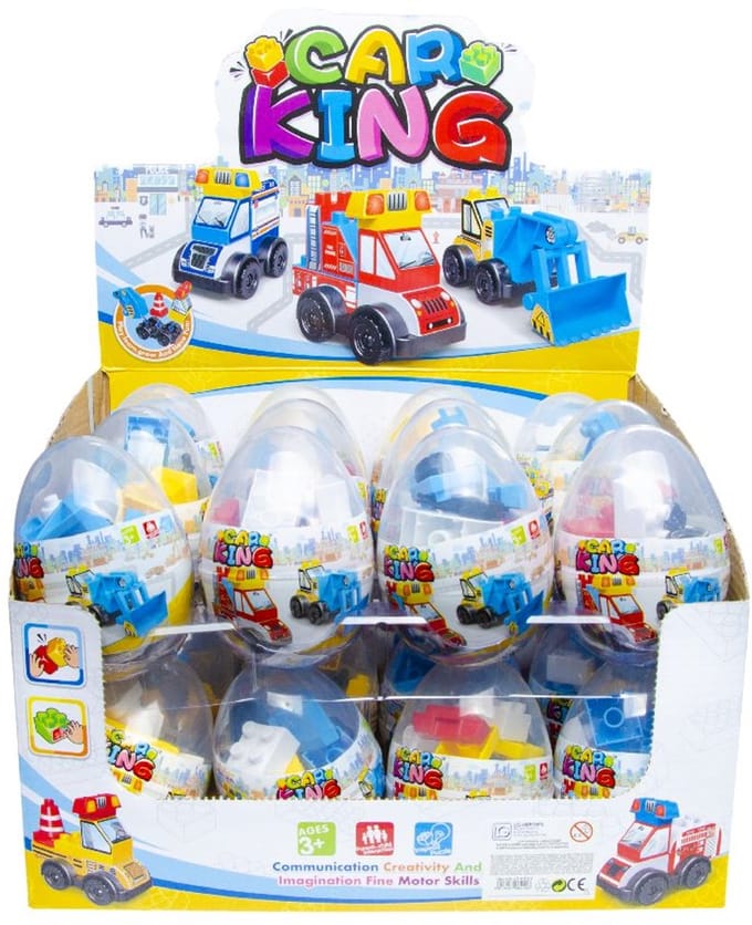 Duckiez Blokjes-Bouw Je Eigen Auto - 24 stuks