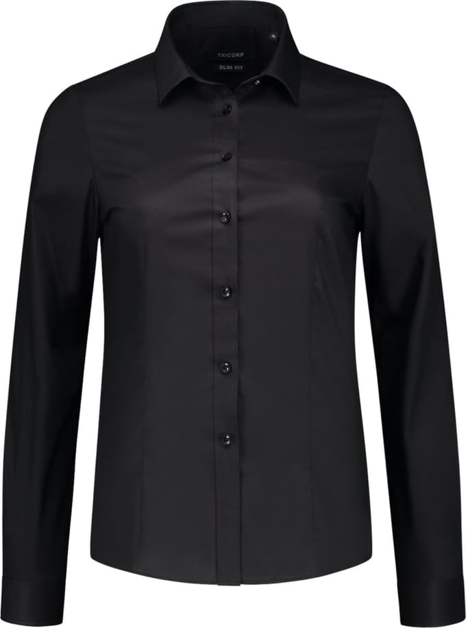 Tricorp 705015 Blouse Stretch - Zwart - 48