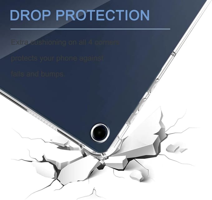 Hoes geschikt voor Samsung Galaxy Tab A9 Tablet hoes - Arara Shockproof Case tablet - Transparant