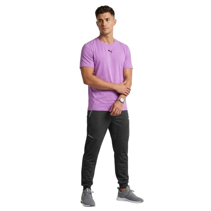 Puma Tad Performance-sport-T-shirt voor heren (Elektrisch Roze)