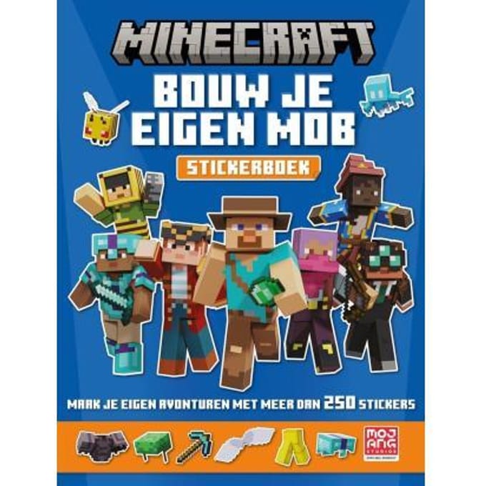 Minecraft : Bouw je eigen mob - stickerboek Educatieve boeken (spelletjes en raadsels)