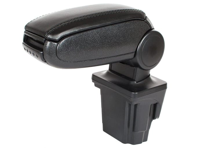 Modecar Serie - Armsteun - Zwarte Eco-leer - Seat Leon II 2005-2012 - Montagekit