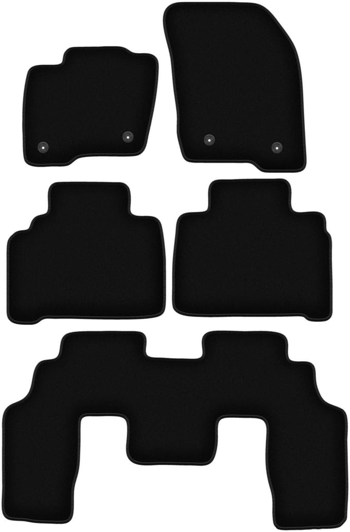 BASIC zwarte veloursmatten voor: Ford S-MAX MK2 minivan (2015-)