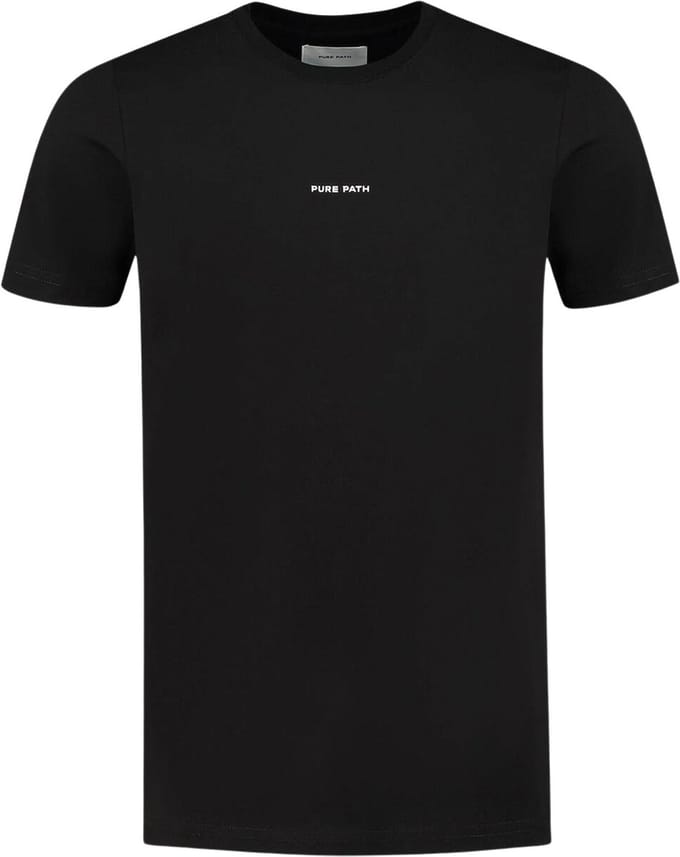 Purewhite - Heren Regular fit T-shirts Crewneck SS - Black - Maat M