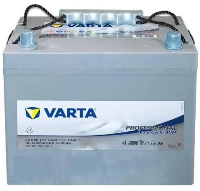 Varta LAD85 deep cycle agm 85ah accu