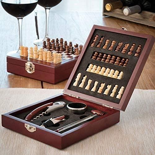 Ensemble d'accessoires à vin et échiquier - CELLUSTOP - 37 pièces - Classique - Intemporel