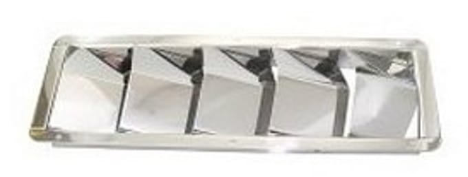 BREG Motorruimte ventilatieroosters van RVS - 5 schilden - 326x114mm