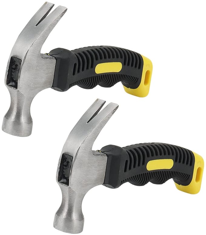 Vt products - Mini Klauwhamer - 2 Stuks - Ergonomisch Handvat - Zwart