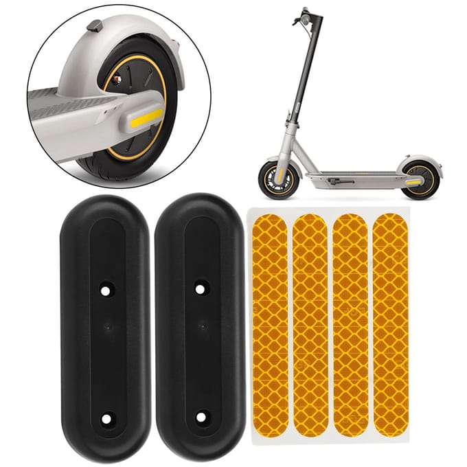 Scooter Reflecterende Sticker Beschermhoes Case Met Sticker Decals voor Ninebot MAXG30 orange