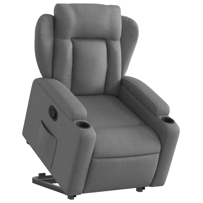 Vidaxl Verstelbare Fauteuil, Donkergrijs, Bekleed met Stof