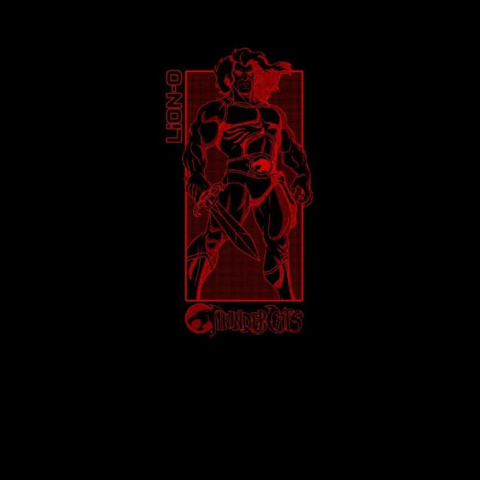 Thundercats Lion-O Red Unisex T-Shirt - Black - S