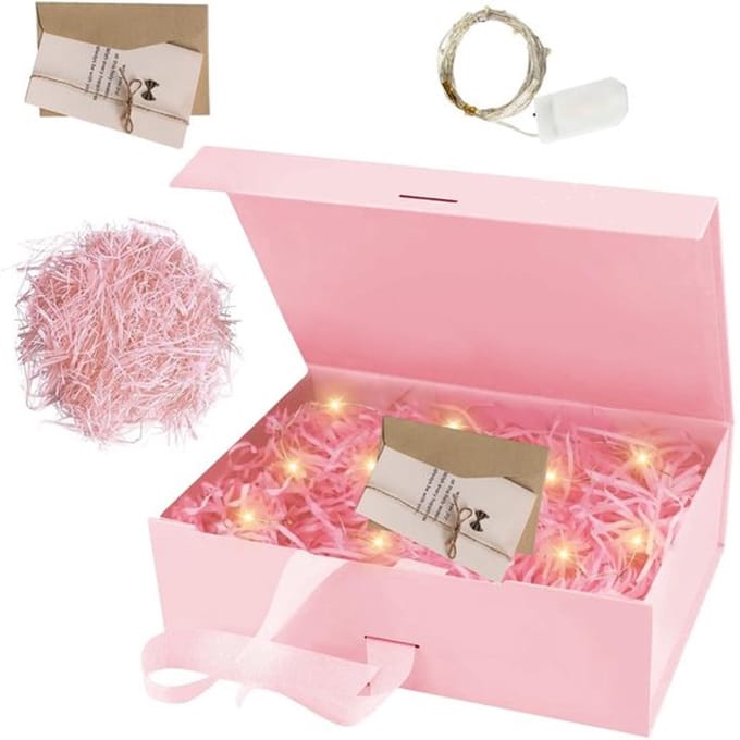 Cadeaubox met Deksel en Strik - Magnetische Cadeaubox voor