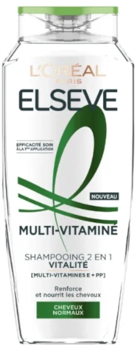 L'Oréal Elseve – Multi-Vitamin Vitality Shampoo Normal Hair 300ML