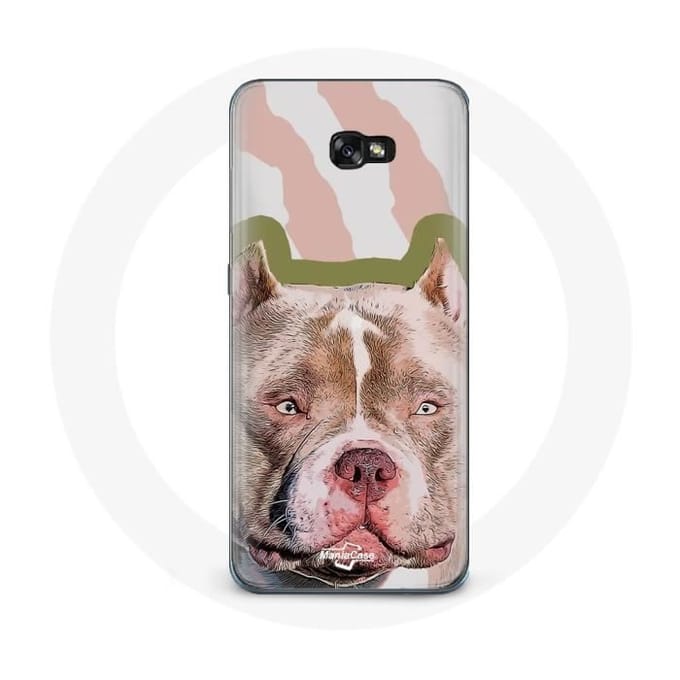 Case voor Samsung Galaxy A5 2017 Bruin Pitbull Hond