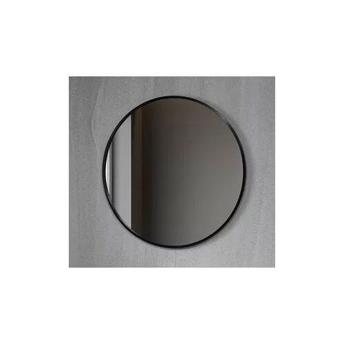 Bella Mirror - Spiegel Rond - Badkamerspiegel - 80 cm - Met zwart frame