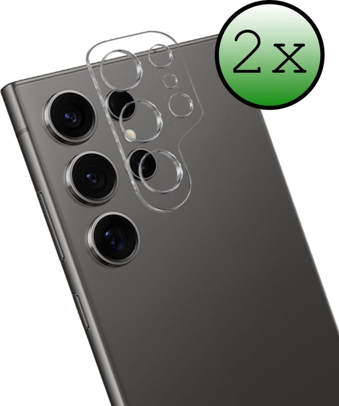 Camera Lens Protector - 2 Stuks Geschikt voor Samsung Galaxy S24 Ultra - Camera Screenprotector Beschermglas - Gehard Glas - Tempered Glass - Screen Protector