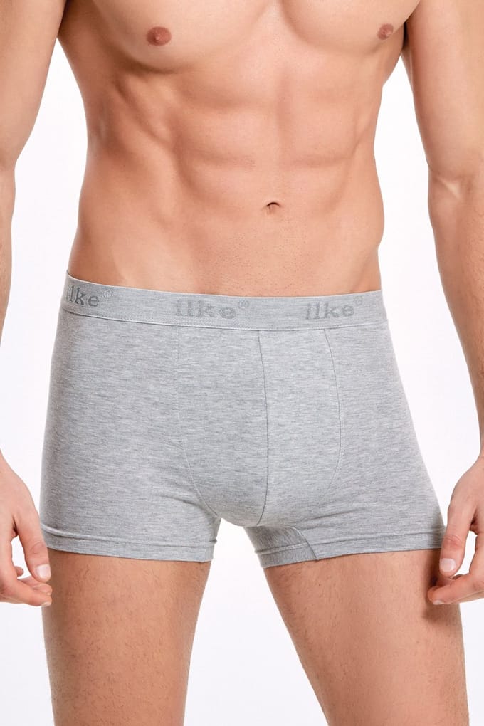 ilke® Heren Boxershorts 4 Pack – Sportief Design - Art 007 - Grijs - M
