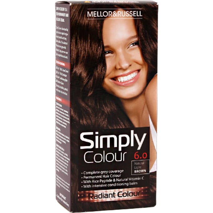 Mellor & Russell Simply Colour Haarkleuring - 6.0 Natuurlijk Licht Bruin