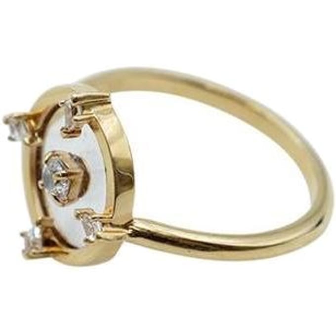 Bagues Swarovski Plaqué Or North pour Femme 5515035 Gold|58|Box (Random Color) blue