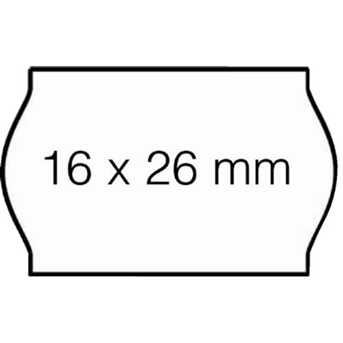 Prijsetiket 16x26mm open-data s14/sato judo Afneembaar wit