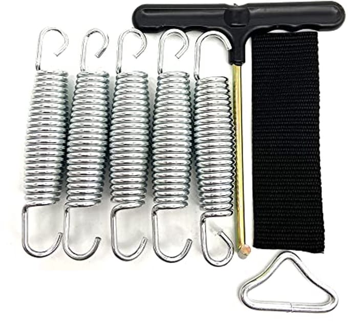 Trampolineveren Set met Driehoek Gesp - Duurzame Trampoline Accessoires
