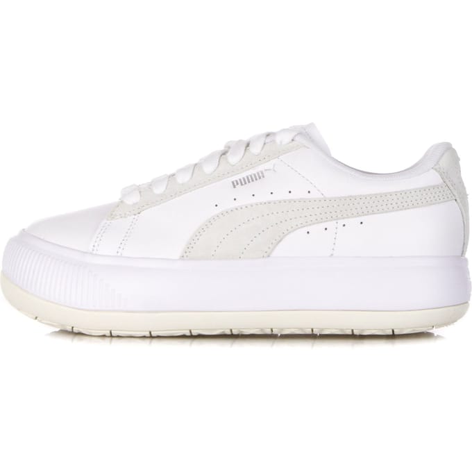Lage damesschoen suede Mayu Mix wit/marshmallow